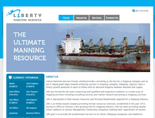 Tablet Screenshot of libertymaritime.in